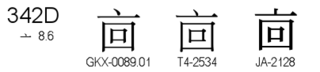 U+342D